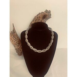 Vintage KR Signed Mesh Choker Necklace